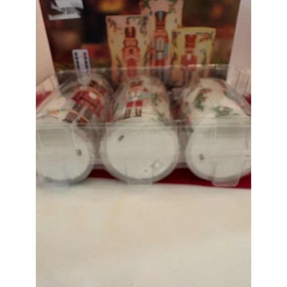Christmas Nutcracker Flameless LED Wax Pillar Candles With Remote Control